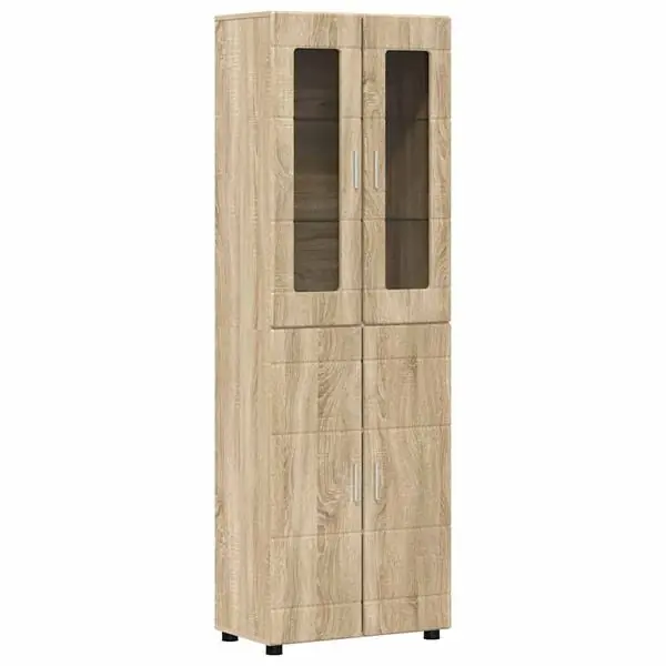 vidaXL Skåp med dörr FLORIN Sonoma-ek 60 x 35 x 182 cm Konstruerat trä Rabatter