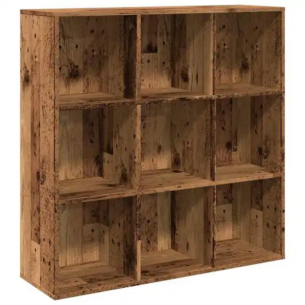 Fynd vidaXL Bokhylla åldrat trä 98x29x97,5 cm