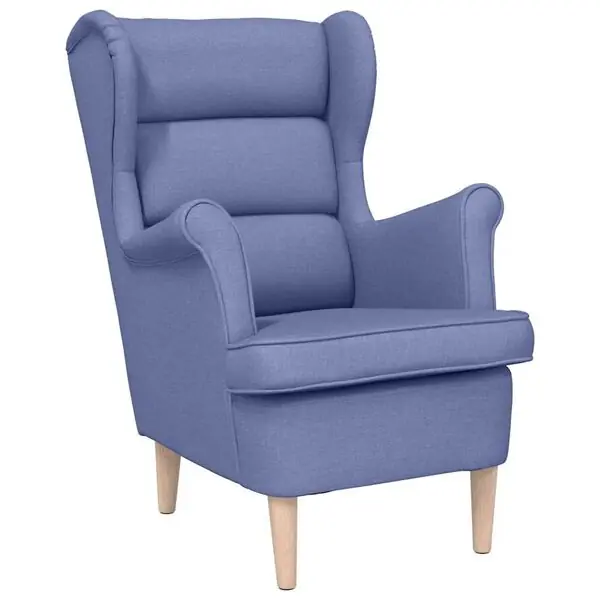 Erbjudande vidaXL Fåtölj Jeans Blå 74x84x100 cm tyg