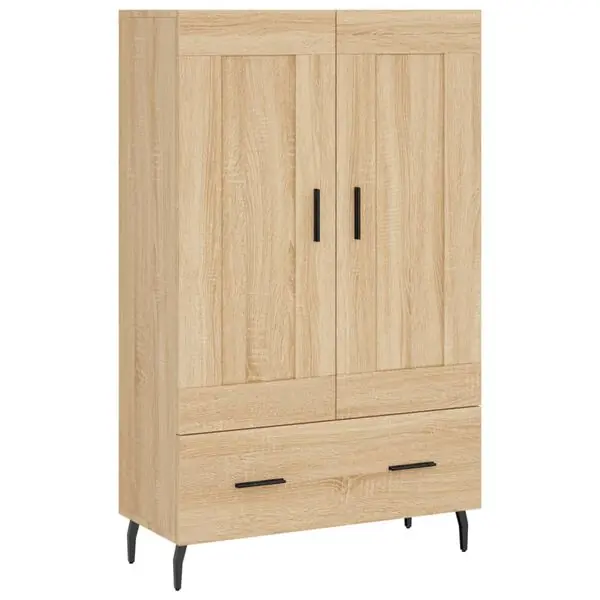 I lager vidaXL Högskåp sonoma-ek 69,5x31x115 cm konstruerat trä