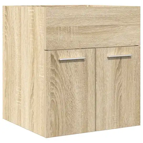 vidaXL Tvättställsskåp sonoma-ek 41x38,5x46 cm konstruerat trä Reapris