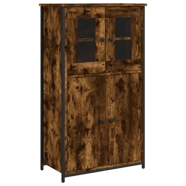 Köp nu vidaXL Högskåp rökfärgad ek 62x32x106,5 cm konstruerat trä