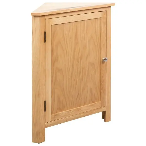 Begränsat antal vidaXL Hörnskåp 59x45x80 cm massiv ek