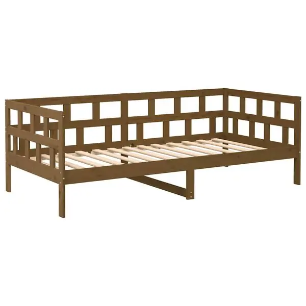 vidaXL Dagbädd honungsbrun 80x200 cm massiv furu Sista chansen