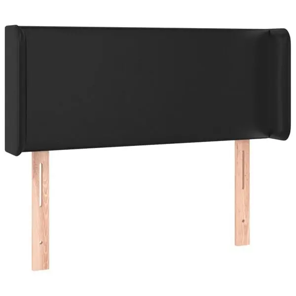 Kampanjpris vidaXL Sänggavel med kanter svart 83x16x78/88 cm konstläder