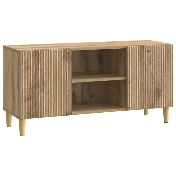 Rabatter vidaXL TV-skåp Artisan-ek 102 x 34,5 x 50 cm Konstruerat trä