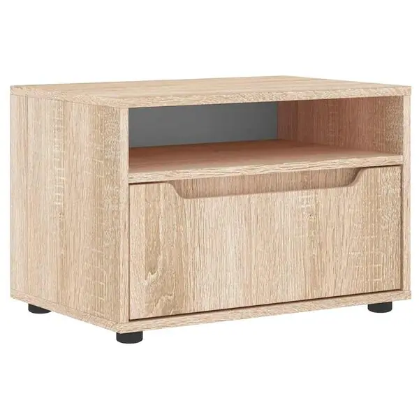 vidaXL TV-bänk VISNES Sonoma ek 60x40x38 cm konstruerat trä Outlet