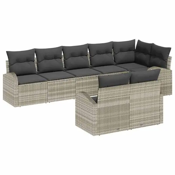 vidaXL Trädgårdsoffset Ljusgrå 55 x 55 x 37 cm konstrotting Billigare