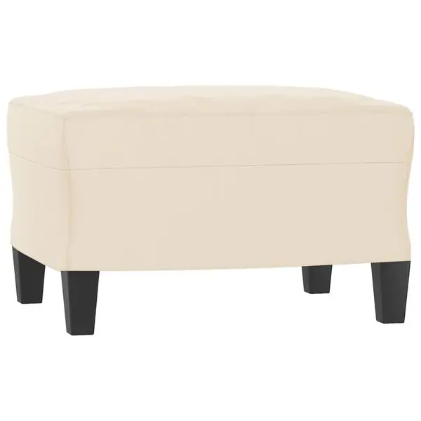 Köp online vidaXL Fotpall Beige 60x50x41 cm mikrofibertyg