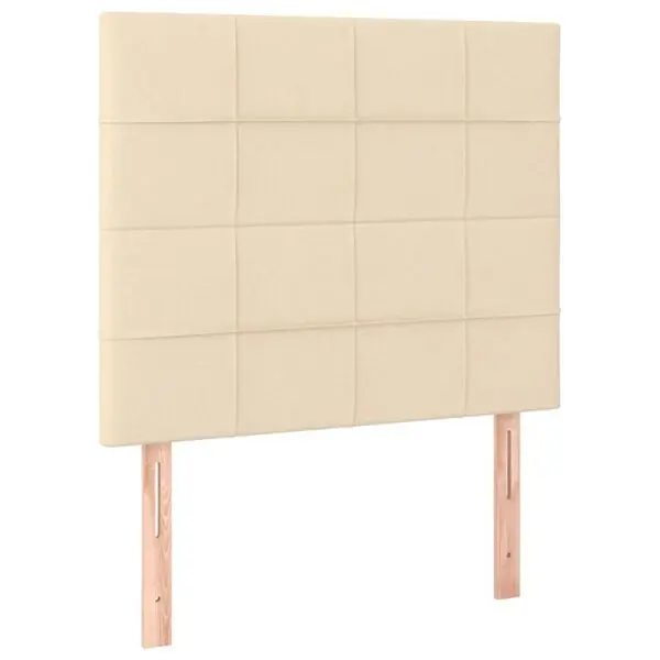 vidaXL Sänggavel creme 80x5x118/128 cm tyg Populärt val