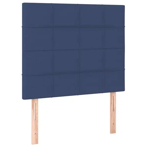 Populärt val vidaXL Sänggavel blå 80x5x118/128 cm tyg