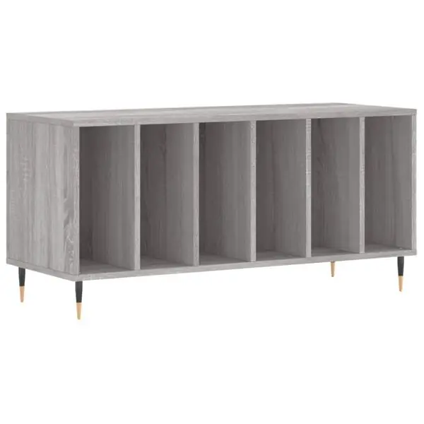 vidaXL Stereobänk grå sonoma 100x38x48 cm konstruerat trä Outlet