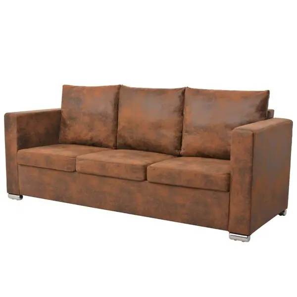 Snabb frakt vidaXL 3-sitssoffa 191x73x82 cm konstmocka