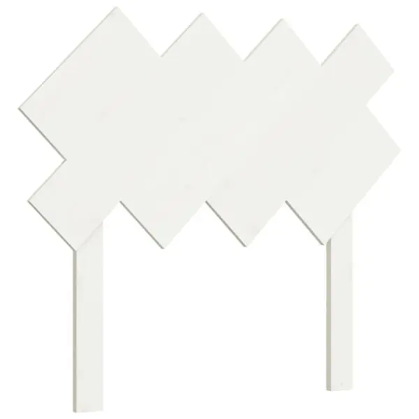 Outlet vidaXL Sänggavel vit 92x3x81 cm massiv furu