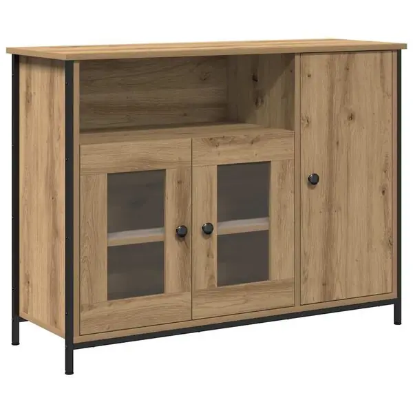 vidaXL Sideboard Artisan Ek 100 x 35 x 75 cm Handla nu