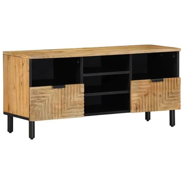 Rabatt vidaXL TV-bänk brun 100x33x46 cm massivt trä mango