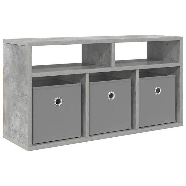 Expressleverans vidaXL Lågskåp med låda Betonggrå 72 x 22,5 x 38 cm