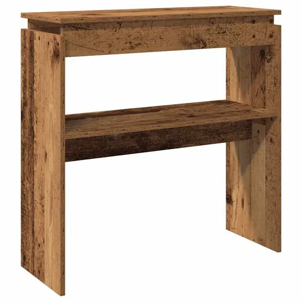 Kampanjpris vidaXL Konsolbord åldrat trä 80x30x80 cm konstruerat trä