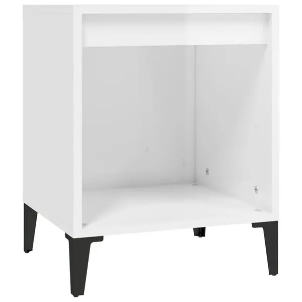 vidaXL Sängbord vit högglans 40x35x50 cm Populärt val