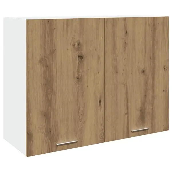 vidaXL Väggskåp &lLyon&r artisan ek 80x31x60 cm konstruerat trä Rabatt