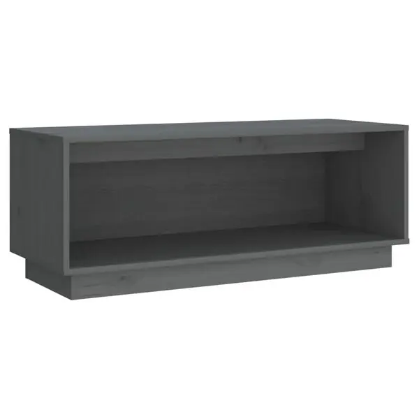 Snabb leverans vidaXL Tv-bänk grå 90x35x35 cm massiv furu