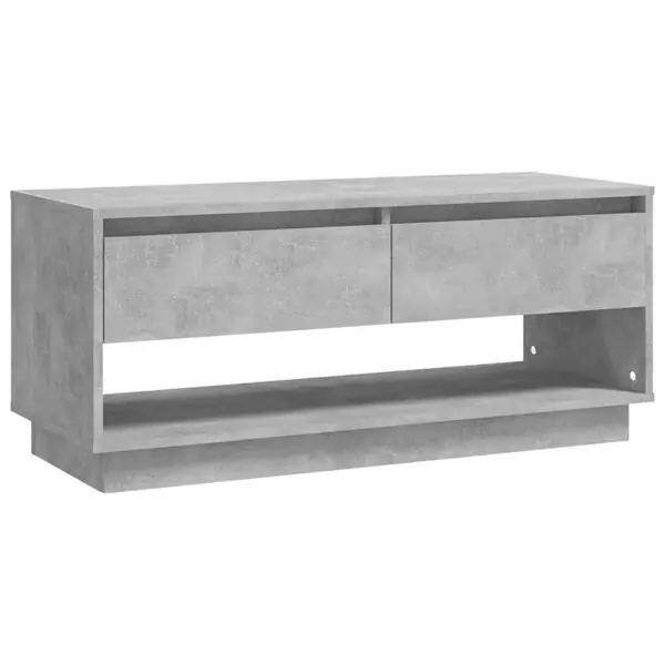 Fynd vidaXL Tv-bänk betonggrå 102x41x44 cm konstruerat trä