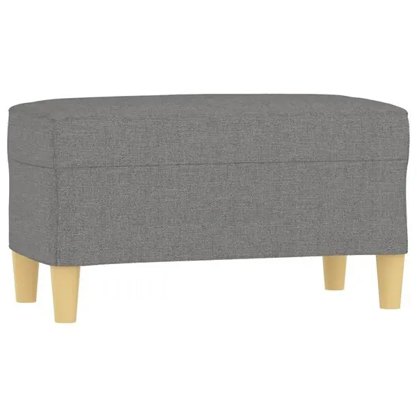 vidaXL Bänk mörkgrå 70x35x41 cm tyg Utförsäljning