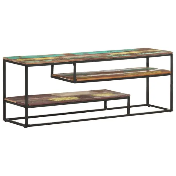 vidaXL TV-bänk 130x30x45 cm massivt återvunnet trä Rea