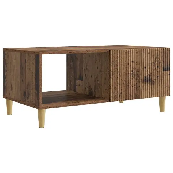 Fynd vidaXL Kaffeebord Gammalt trä 90 x 50 x 40 cm Konstruerat trä