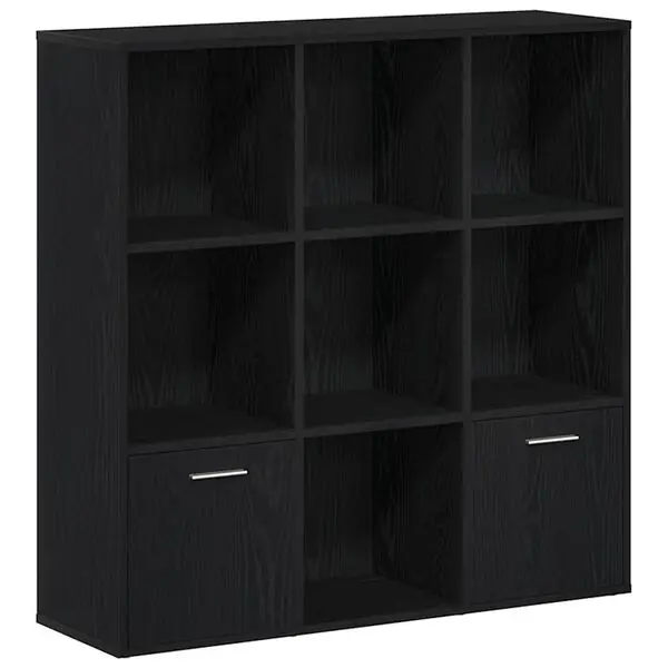 Fynd vidaXL Bokhylla svart ek 98x29x97,5 cm konstruerat trä