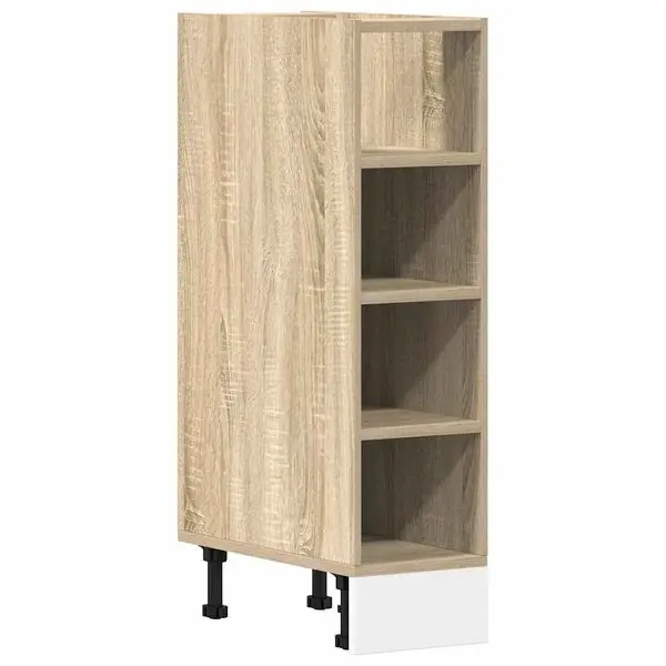 vidaXL Underskåp "Riga" sonoma-ek 20x44,5x81,5 cm konstruerat trä Rea