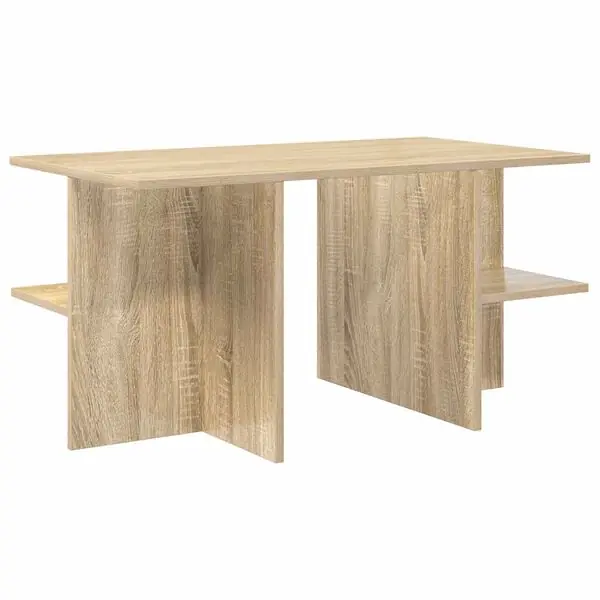 vidaXL Kaffeebord Sonoma-ek 87 x 50 x 45 cm Konstruerat trä Billig