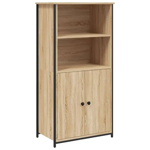 vidaXL Skåp sonoma-ek 62x36x121,5 cm konstruerat trä Trygg betalning