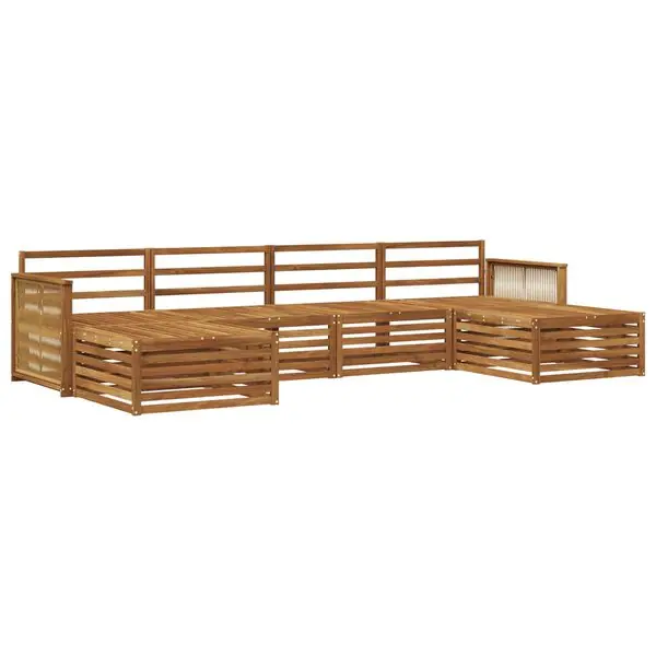 risnedsättning vidaXL Soffgrupper 6 pcs Massivt Akaciaträ