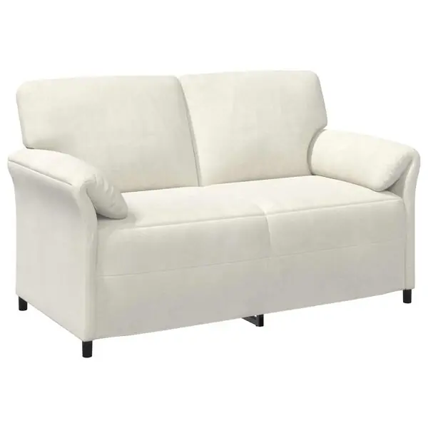 vidaXL 2-sits soffa Gräddvit 158 x 83 x 95 cm Sammet Populär