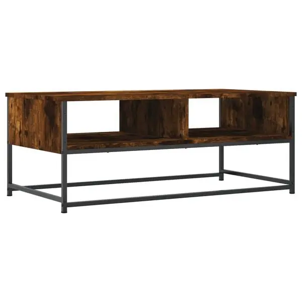 Kampanjpris vidaXL Soffbord rökfärgad ek 100x51x40 cm konstruerat trä