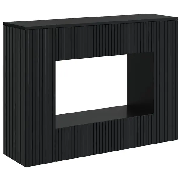 vidaXL Konsolbord Randig Svart 101 x 29 x 74 cm Konstruerat trä Erbjudandepris