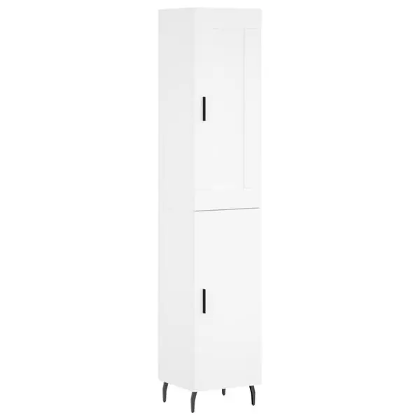 Bästa pris vidaXL Högskåp vit 34,5x34x180 cm konstruerat trä