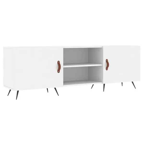 vidaXL Tv-bänk vit 150x30x50 cm konstruerat trä Lågt pris