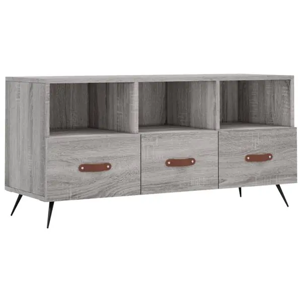 Expressleverans vidaXL Tv-bänk grå sonoma 102x36x50 cm konstruerat trä