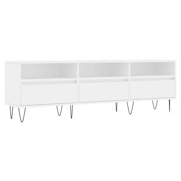 Köp nu vidaXL Tv-bänk vit 150x30x44,5 cm konstruerat trä