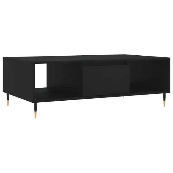 Kampanj vidaXL Soffbord svart 104x60x35 cm konstruerat trä