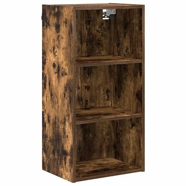 vidaXL Hängande skåp Rökt ek 40 x 29,5 x 80 cm Konstruerat trä Begränsat erbjudande