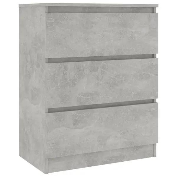 Endast denna vecka vidaXL Byrå betonggrå 60x35x76 cm konstruerat trä