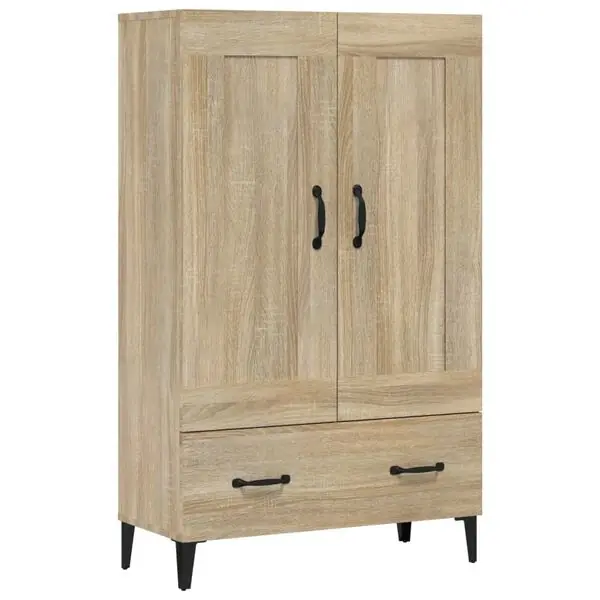 I lager vidaXL Skåp Sonoma-ek 70x31x115 cm konstruerat trä