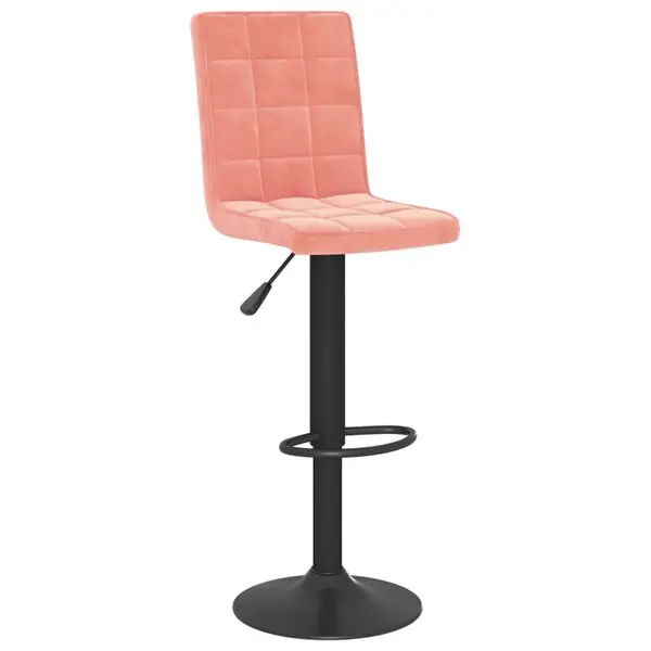 Sista chansen vidaXL Barstol rosa sammet