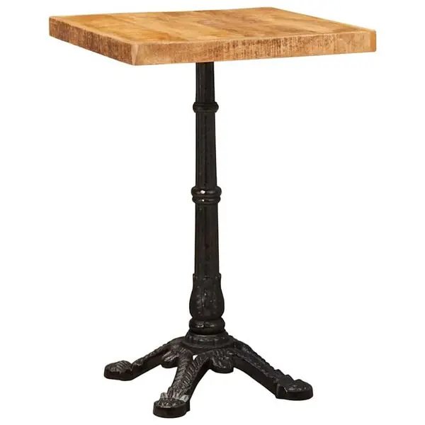 risnedsättning vidaXL Bistrobord Brun 50 x 50 x 76 cm Massivt mangoträ