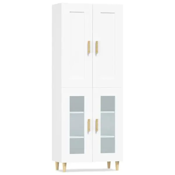 Sänkt pris vidaXL Högskåp vit 69,5x34x180 cm konstruerat trä