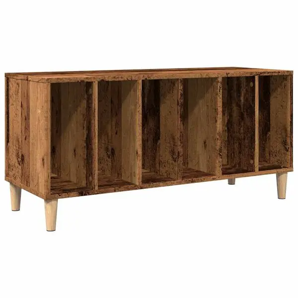 vidaXL Stereobänk åldrat trä 100x38x48 cm konstruerat trä Beställ idag