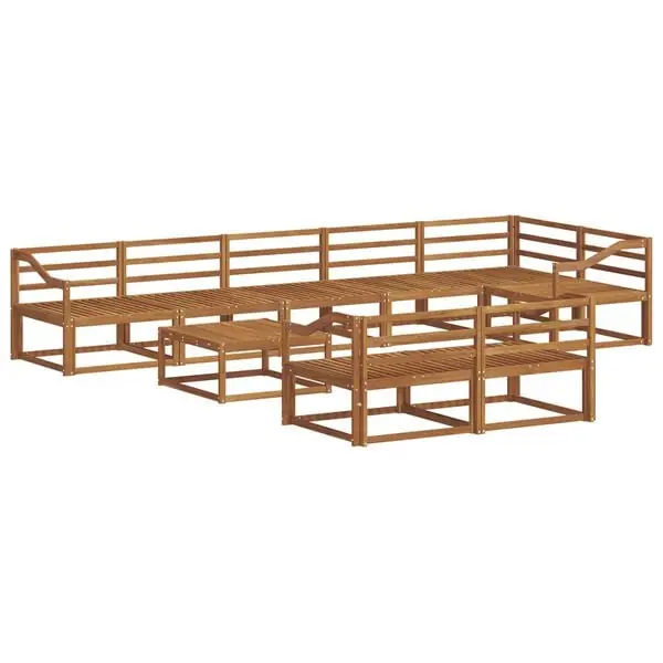 Beställ idag vidaXL Utomhussoffset 9 pcs Naturlig Massivt Akaciaträ